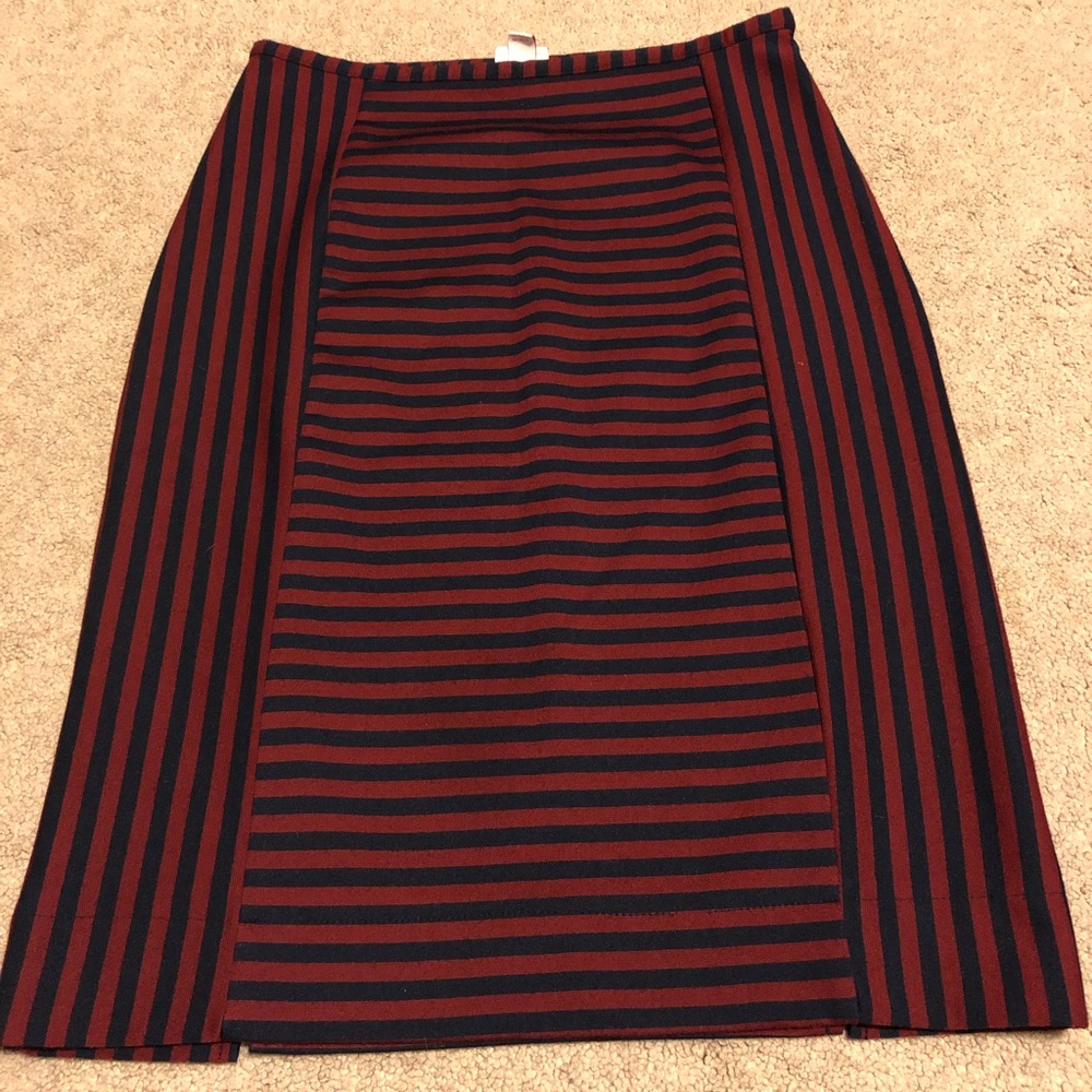 Red and blue pencil skirt!